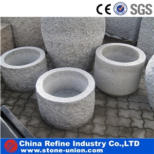 G603 Gray Granite Rectangular Flower Pots