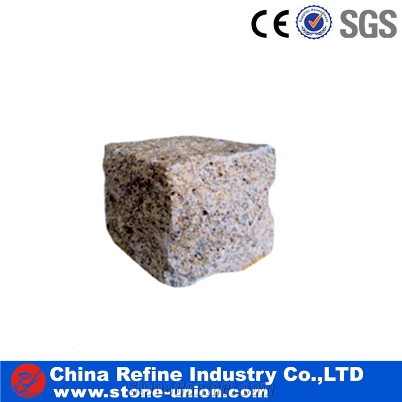 G603 Paving Stone,Light Grey Cube Stone Pavers
