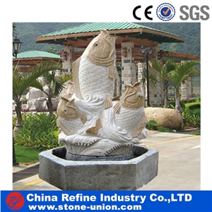 G682 China Beige Rusty Granite Water Fountains