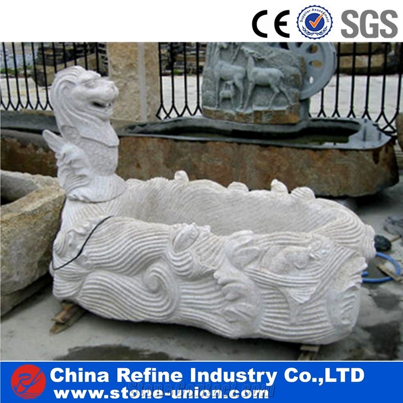 G682 China Beige Rusty Granite Water Fountains
