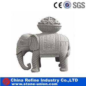 Garden Decoration Elephant Carving Stone
