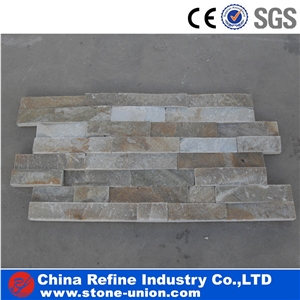 Golden Quartzite Thin Ledge Stone Veneer Panels