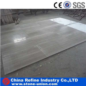 Grey Wood Grain Marble Covering Floor Pattern Slabs & Tiles