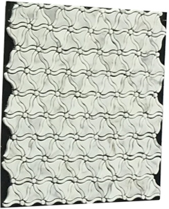 Grey & White Water Jet Marble Mosaic Wall Panel Cladding