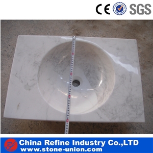 Guangxi White Marble Polished Sinks & Basins