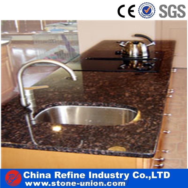 High Quality Polished Brown Marble Vanity Tops