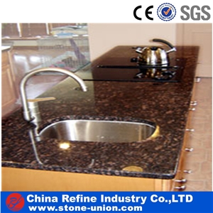 High Quality Polished Brown Marble Vanity Tops