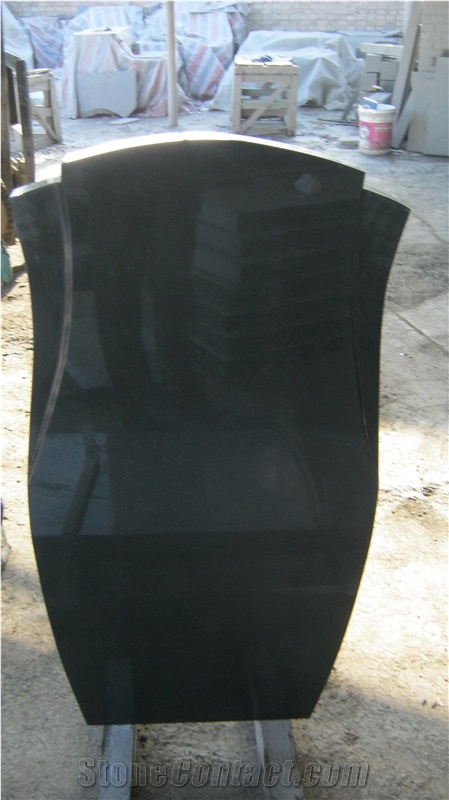 Hot Sale Monument Black Granite Tombstone
