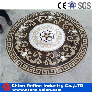 Hotel Lobby Decorated Marble Medallion Tiles