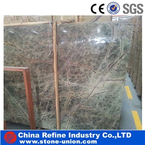 Indian Popular Forest Green Marble Polished Slabs