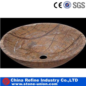 Indian Rain Forest Brown Marble Sinks & Basins