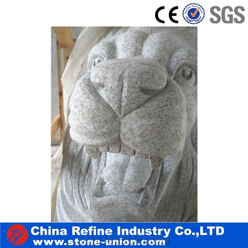 Large Sculpture Animal Granite Lion Statues