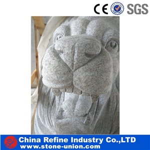 Large Sculpture Animal Granite Lion Statues