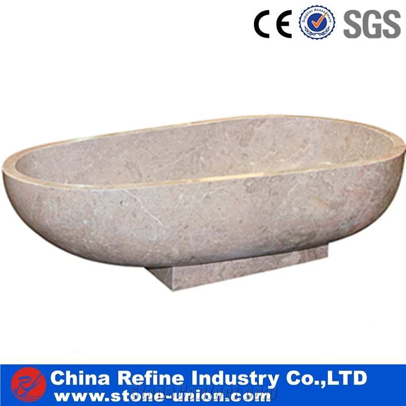Marble Bathtub Carved Natural Stone Surround