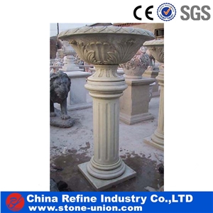 Marble Flower Pots Carving, Marble Flower Stand