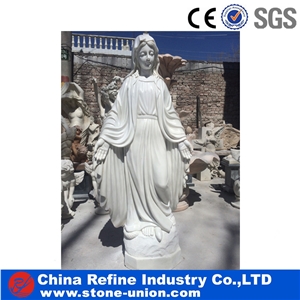 Marble White Virgin Mary Sculptures Statues