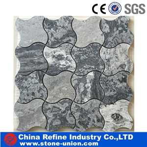 Natural Stone White Marble Mosaic Tiles For Wall