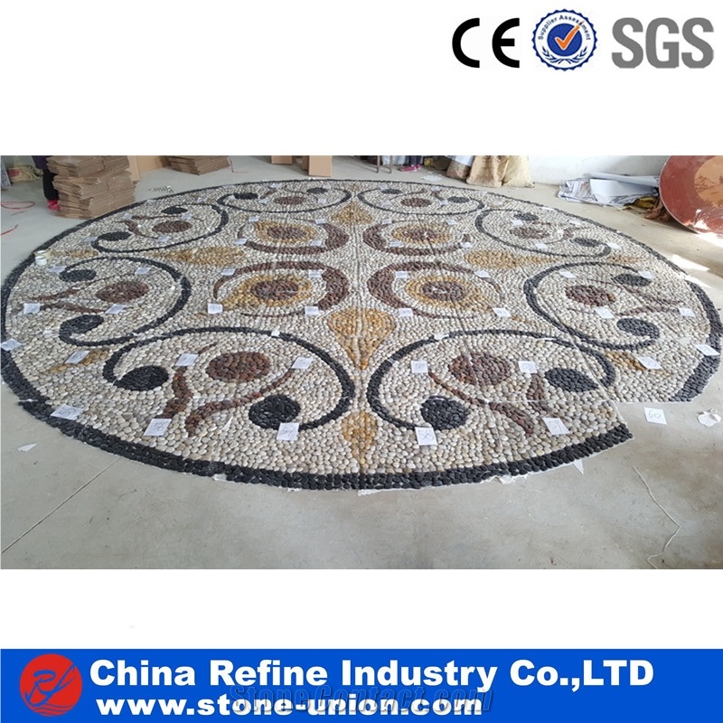 Pebble Stone Marble Mosaic for Home Dec Mosaic