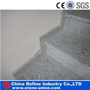 Popular China Light Grey Granite Riser & Steps