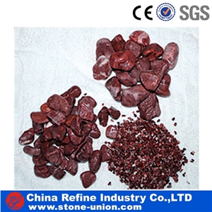 Red Marble Decorative Pebble Landscaping Gravels