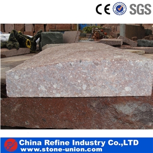 Red Porphyry Kerb Stone,Cheap Chinese Road Stone