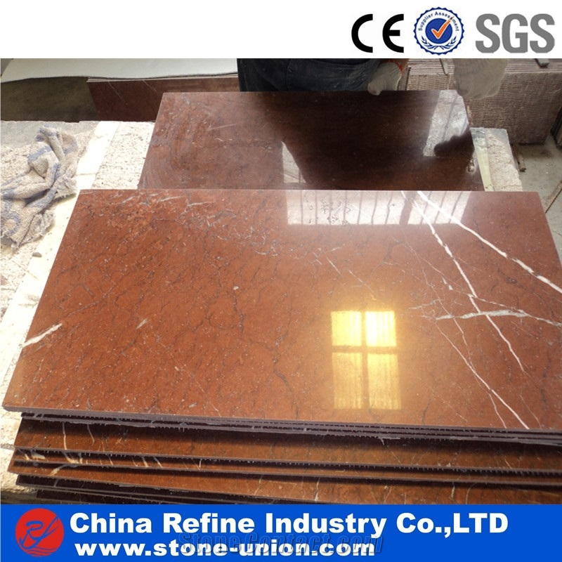 Rojo Coral Marble Tiles & Slabs,Rosso Flooring
