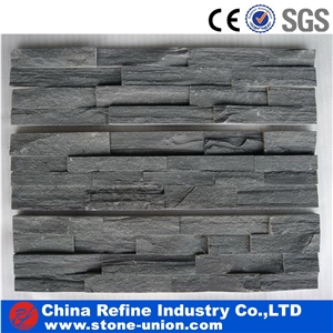 Rough Surface China Black Slate Cultured Stone