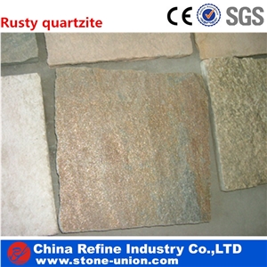 Silver Rusty Quartzite Flooring Paving Tiles