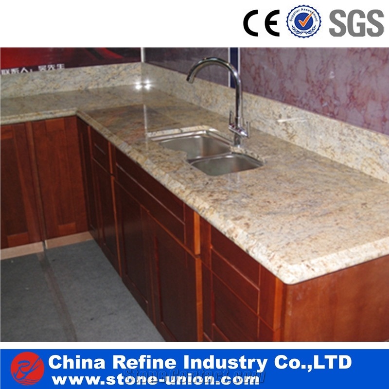 Tiger Skin Yellow Granite Counter Top & Worktops