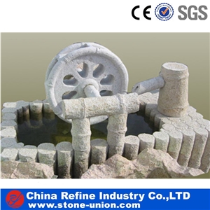 Wheel Fountains,Granite Hand Carving Fountains