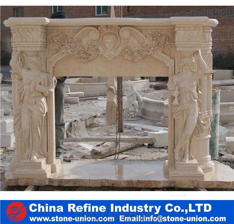 White Marble Fireplace Mantel Surround Decorating