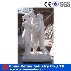 White Marble Human Statue,Modern Marble Sculpture