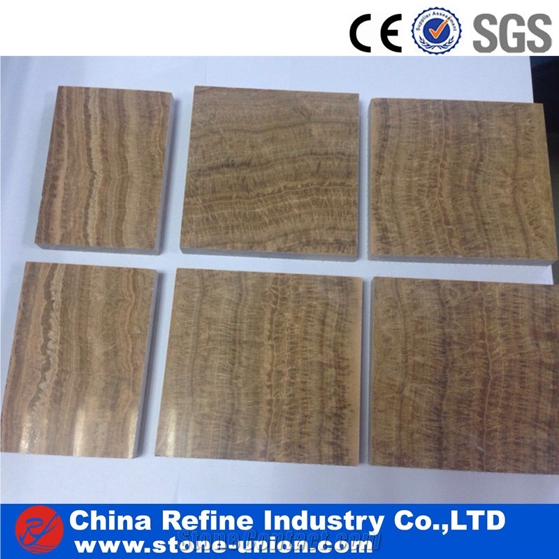 Yellow Royal Wooden Wave Shape Grain Marble