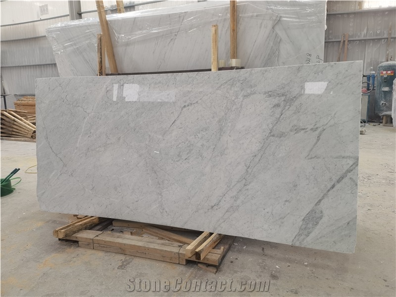 Bianco Cararra Marble Slabs and Tiles
