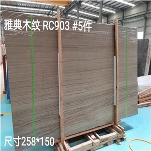 Athens Wood Marble Slab Flooring Walling Tiles