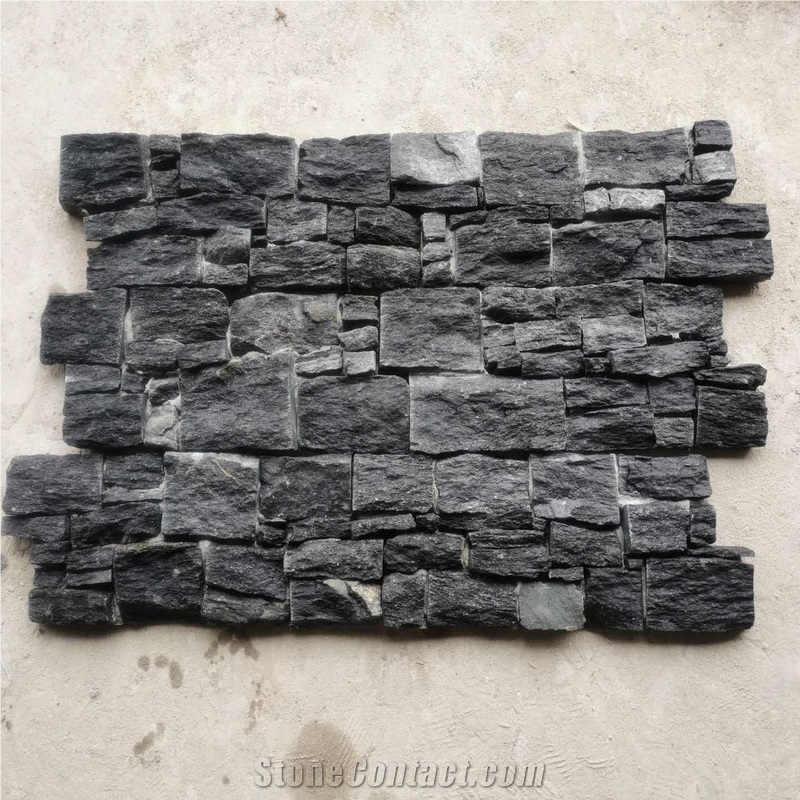 Black Slate Stone Wall Cladding Ledge Stone