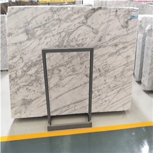 China New Carrara White Marble Tile Slab Flooring