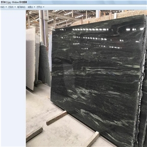 China Polished Green Granite Slab, Tiles