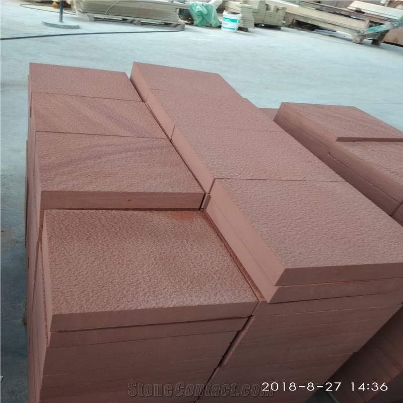 China Red Sandstone Tile for Flooring Paving