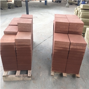 China Red Sandstone Tile for Flooring Paving