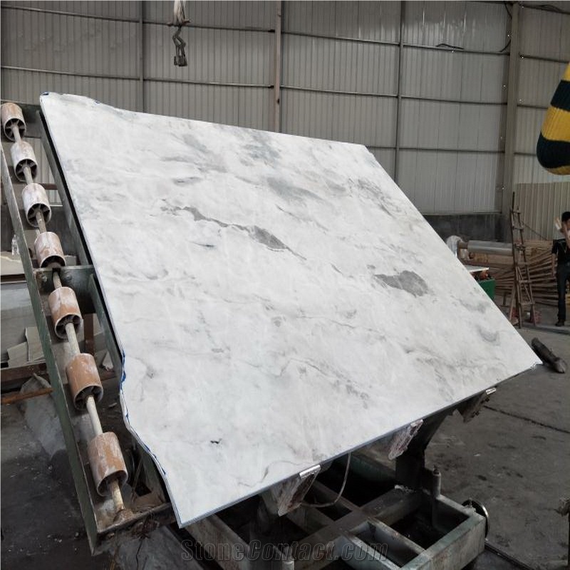 China Sky White Marble Slab Wall Tile Flooring