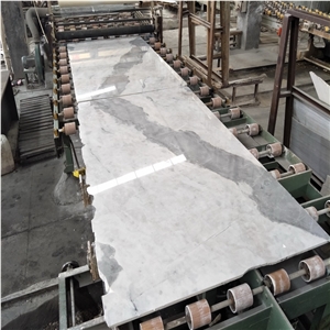 China Sky White Marble Slab Wall Tile Flooring