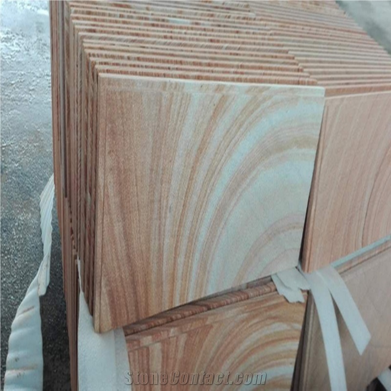 China Wooden Sandstone Tile for Flooring Paving