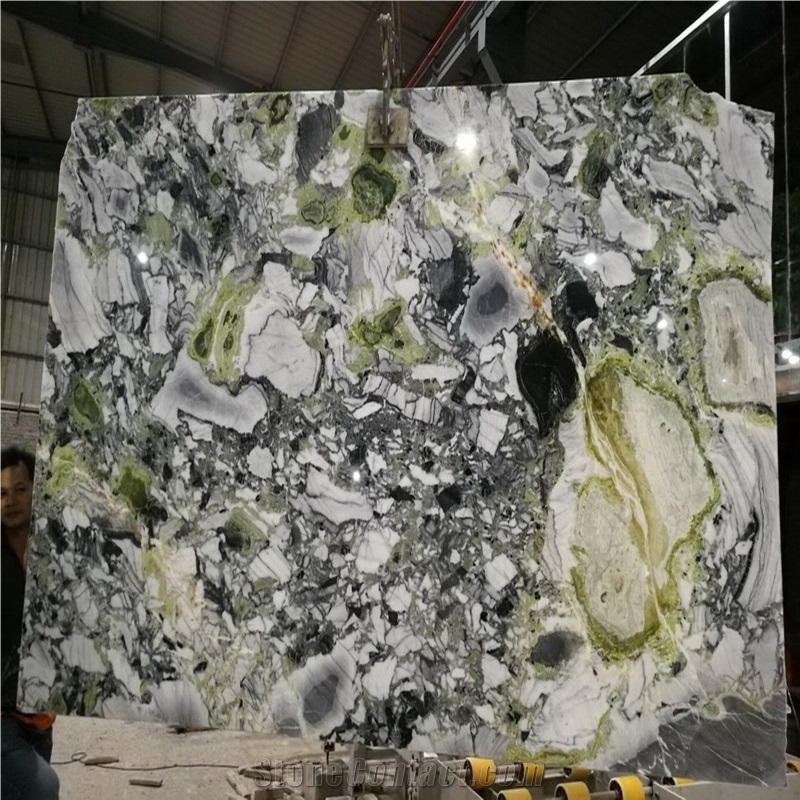 Cold Jade Marble Slab Flooring Wall Cladding