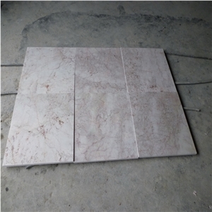 Cream Red Marble Tile Paving Flooring