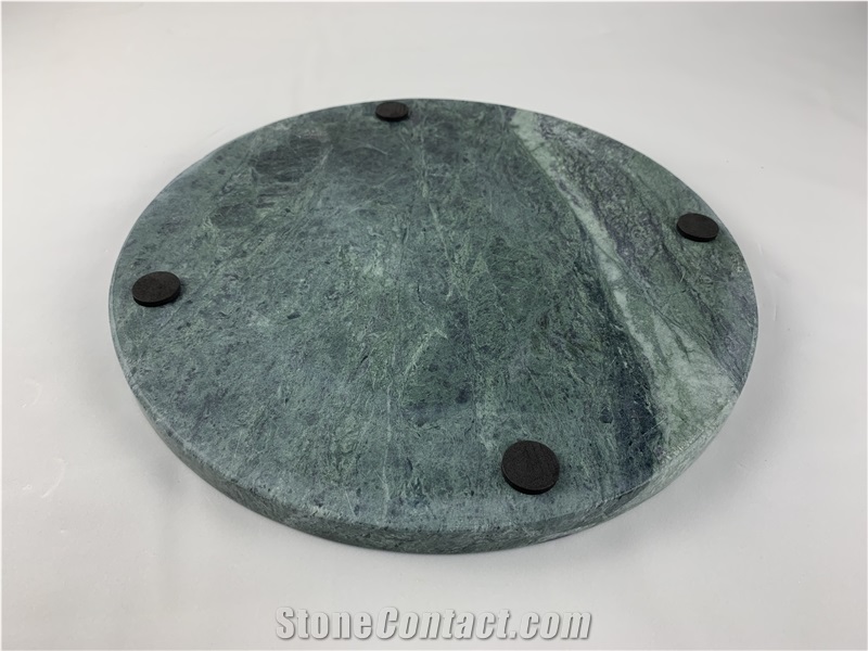 Green/White Marble Stone for Fruit Bowl