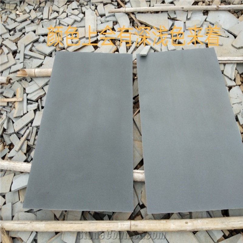 Hainan Black Basalt Bluestone Tiles Slabs Paving