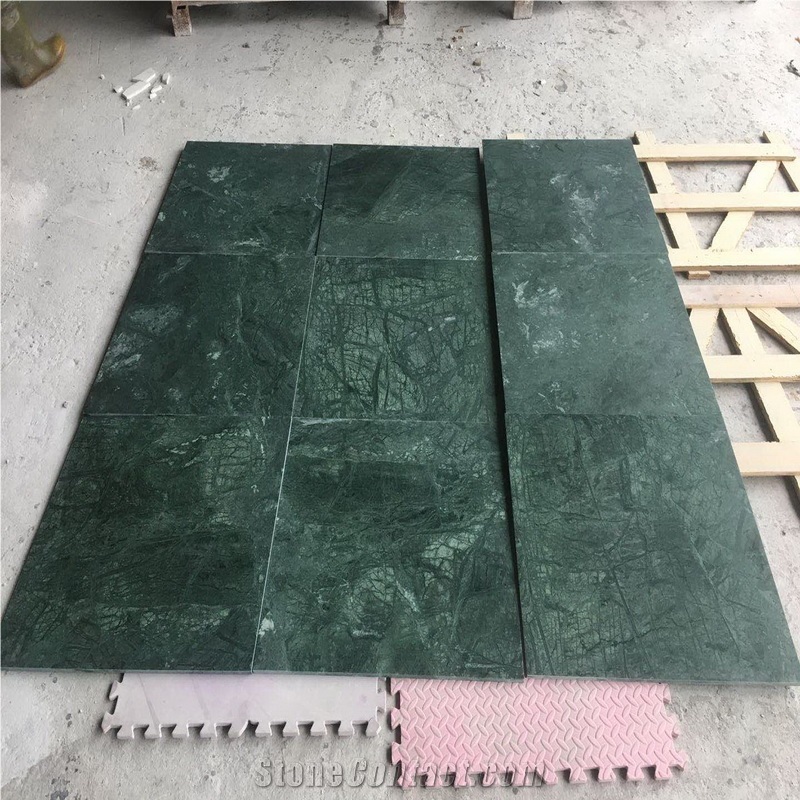India Green Marble Flooring Paving Wall Tile