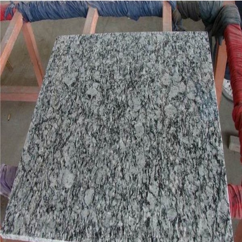 White Wave Granite Tiles Slabs