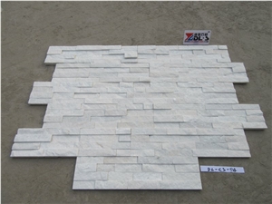 China White Quartzite Square Thin Stone Veneer
